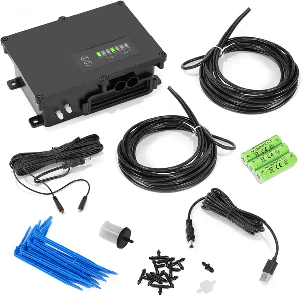 Akku Bewässerungscomputer mit 10 Pfeiltropfern