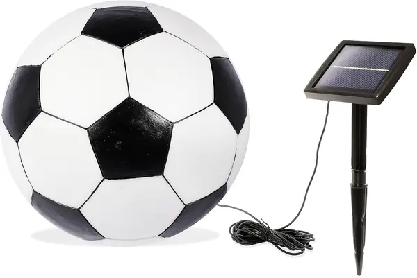 Fußball Solarkugel – Gartenkugel Ball, Akku