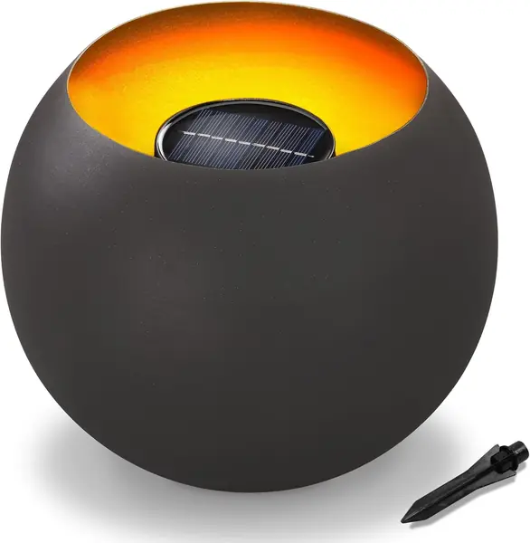 Gartendeko Solar Feuerschale Fire Pot