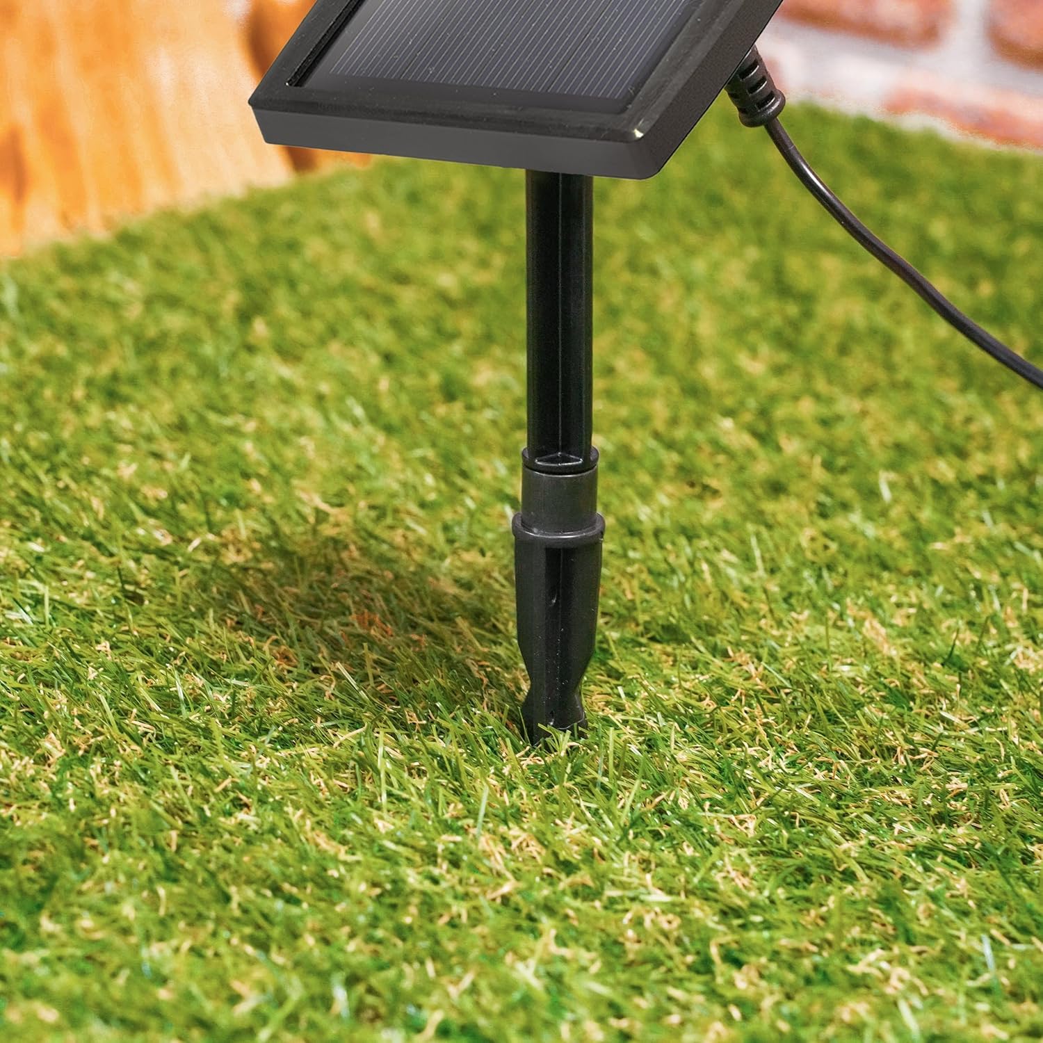 Esotec Leuchtkugel Solarkugel für außen, Sandstein-Optik, Solarlampe für außen, Leucht-Kugel Kugelleuchte Solarlampe wetterfest winterfest ⌀=27 cm 102676 — Ansicht 5