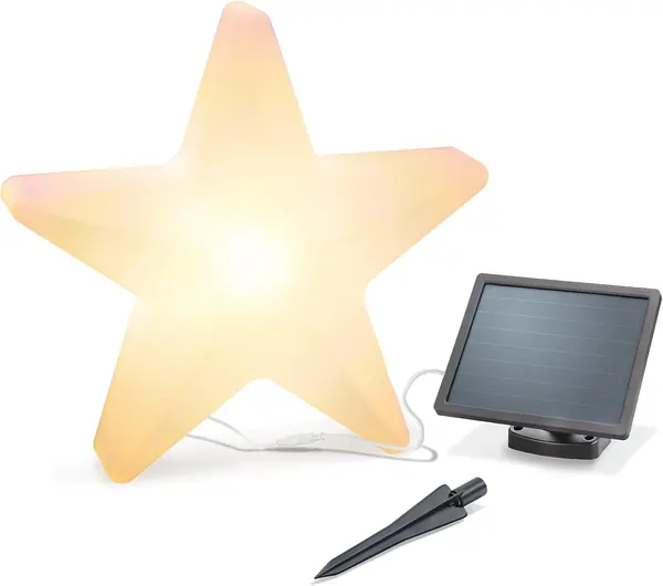 Solar 3D Weihnachtsstern XL – Leuchtstern 55 cm, Akku