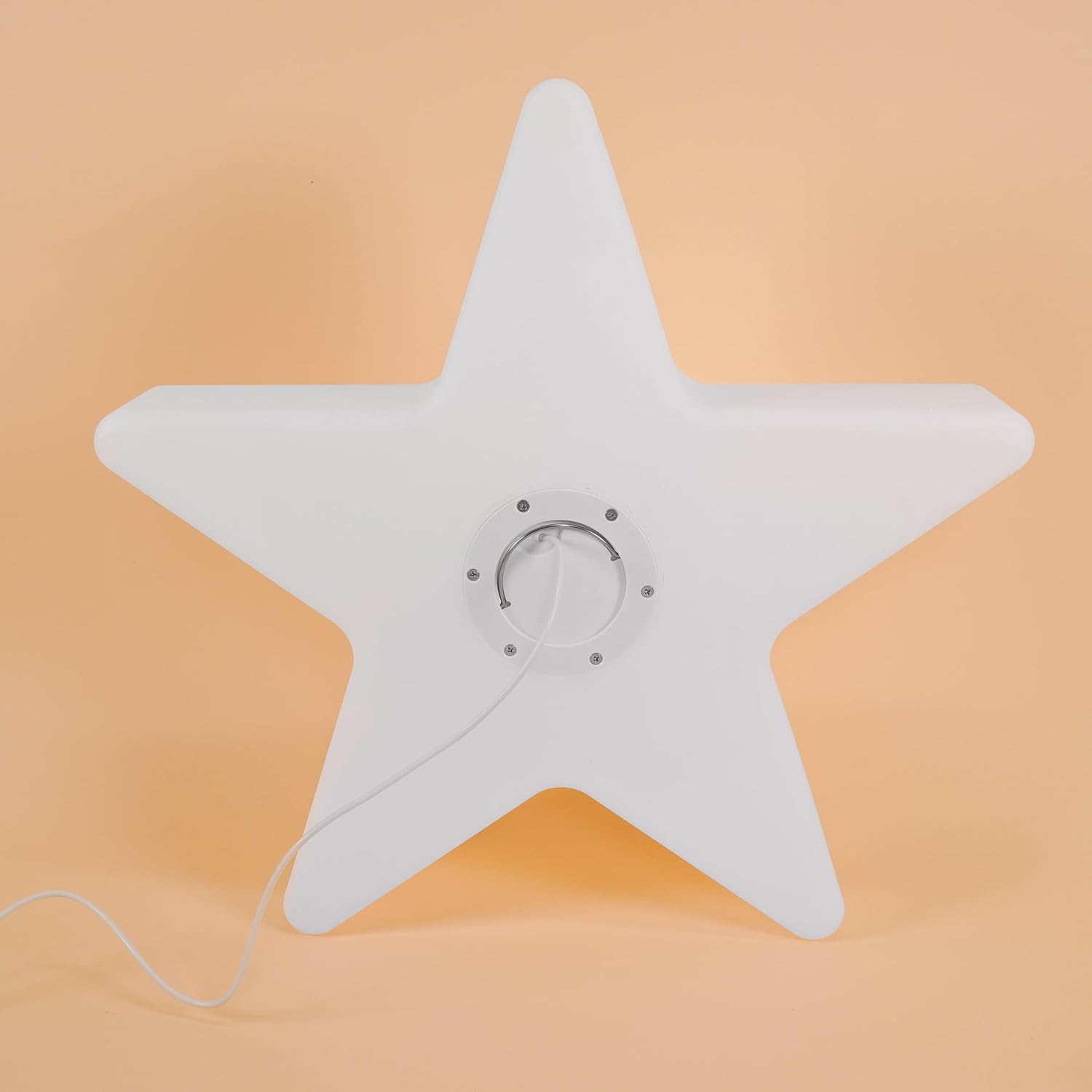 Esotec Solar 3D Weihnachtsstern XL, Leuchtstern 55 cm, Lichtfarbe umschaltbar warmweiß kaltweiß, Akku, Solarmodul 2W, Weihnachtsdeko, Garten Winterdeko, winterfest, wetterfest, außen 102121 — Ansicht 6