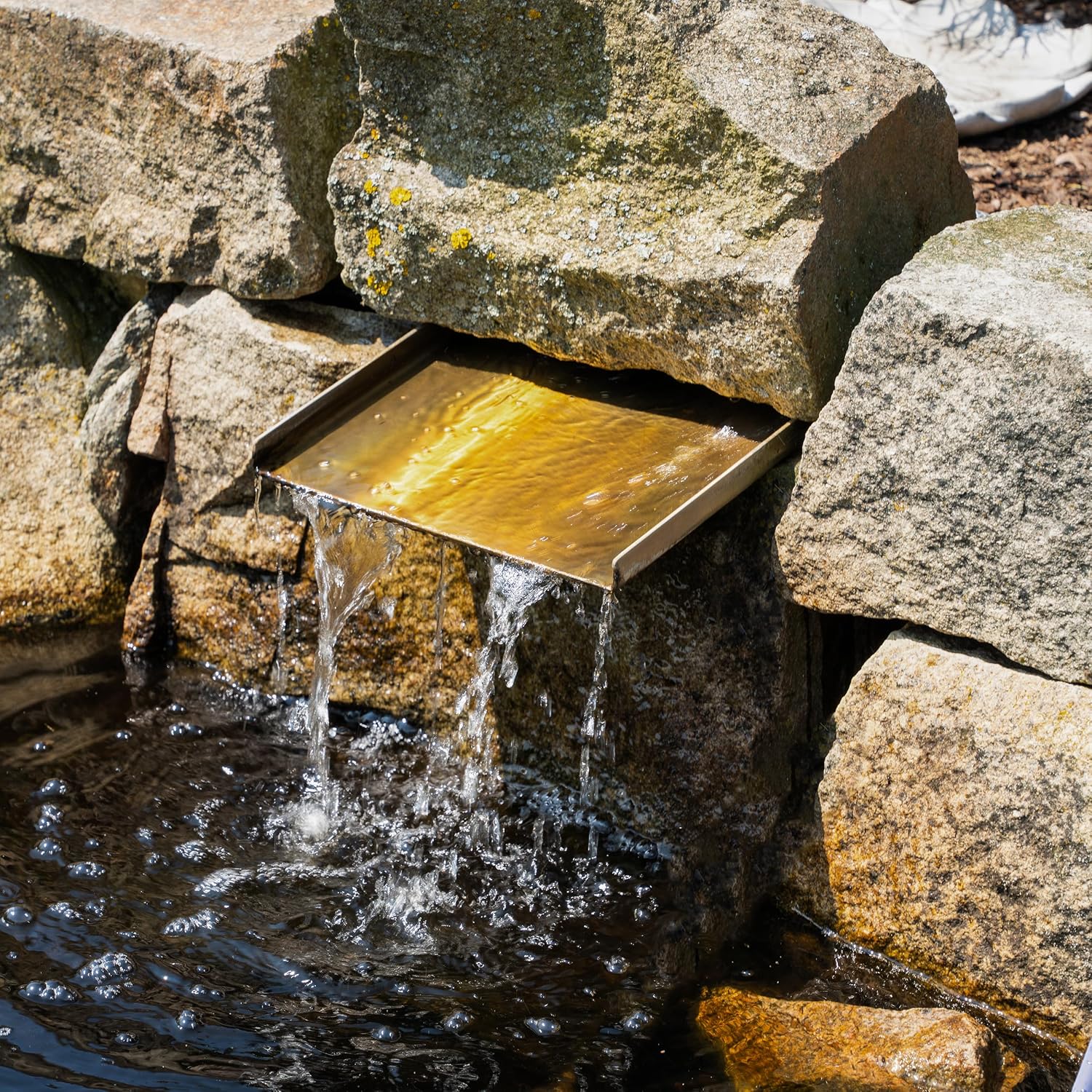Esotec Solar Bachlaufpumpe Waterfall 1600 l/h mit 25W Solarmodul – Wasserfall Pumpe für Gartenteich, Bachlauf & Quellstein – 2,3m Förderhöhe 101018 — Ansicht 4