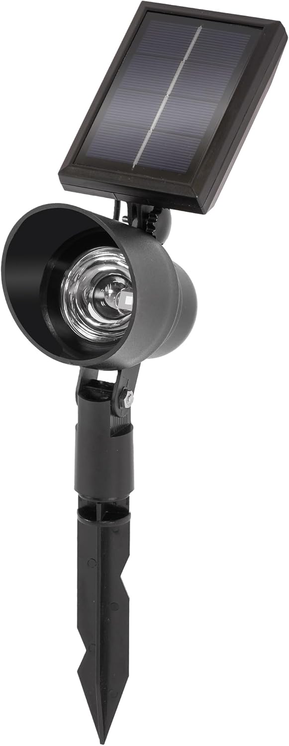 Esotec Solar Bodenstrahler Gartenstrahler Spoti 30, Außenbeleuchtung, 3000K warmweiß, 30lm, 40Std Leuchtzeit, Li-Ion Akku Solarlampen für außen winterfest 102548 — Ansicht 3