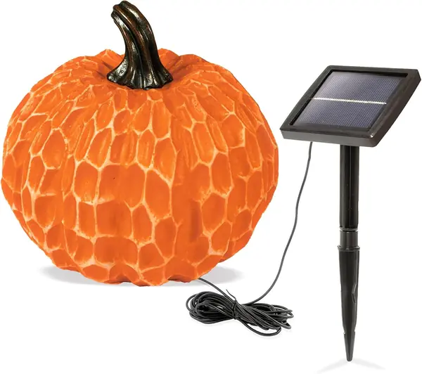 Solar Dekoleuchte Kürbis – Duo Color, Gartenfigur