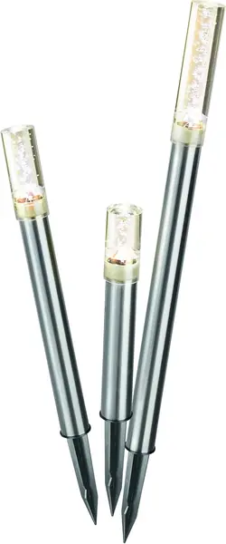 Solar Designleuchten TrioSticks Lichtfarbe 2800K warmweiß