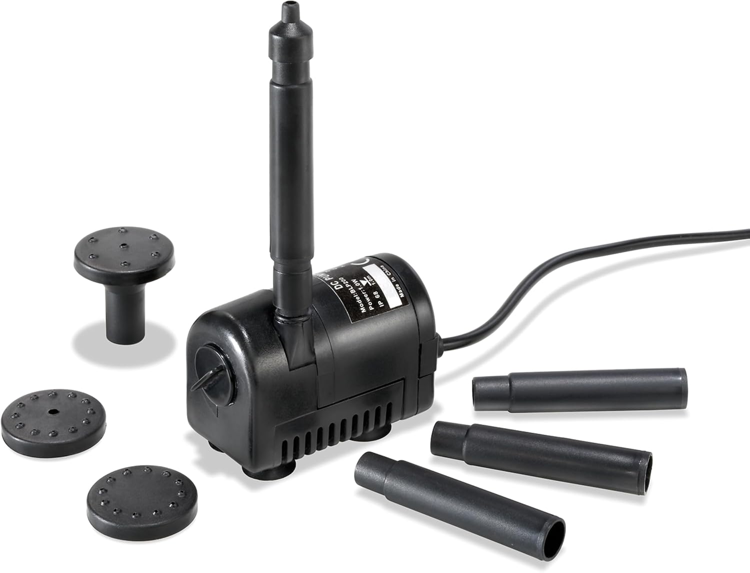 esotec Solar Ersatzpumpe RIMINI 160/230, 6-9V/DC Teichpumpe, Sprinklerset, universell einsetzbare Einzelpumpe, Ersatzteil, Zubehörpumpe, Erweiterungspumpe, IP68 101750