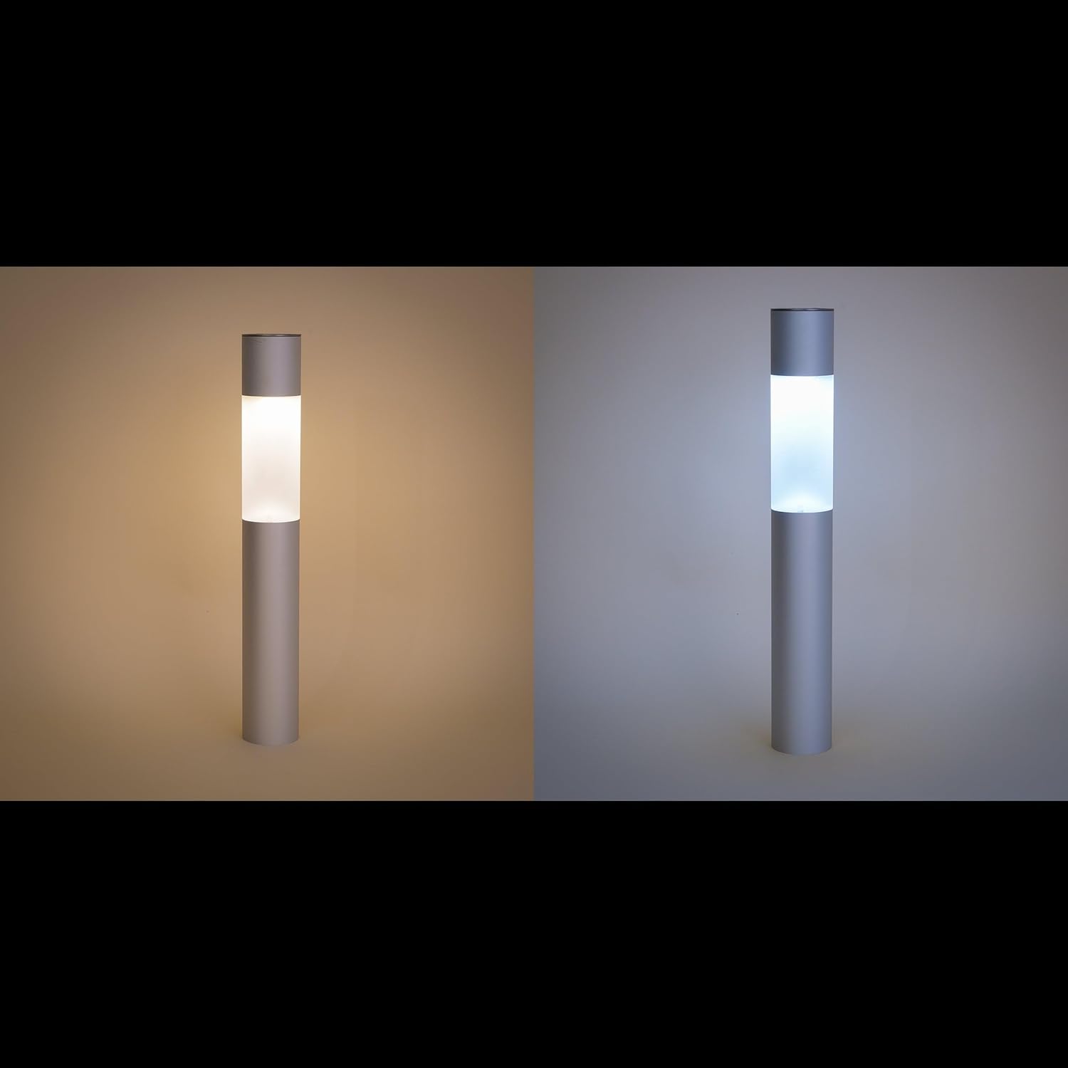 Esotec Solar LED Standleuchte Pole Light 50, Duo Color, 2 Leuchtfarben, Akku, Pfostenleuchte, Außenleuchte, Stecklicht, Aluminium, außen, wetterfest, Höhe 50cm, 102617 — Ansicht 3
