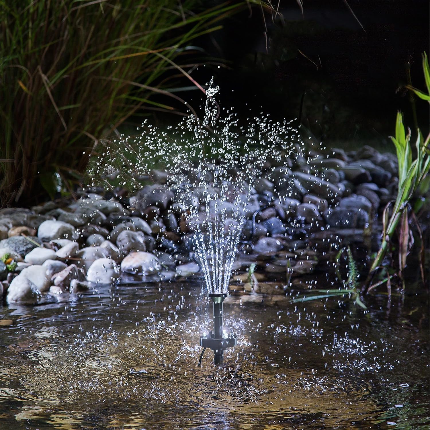 esotec Solar LED Teichpumpe mit Filter 6/230 für außen | SET Sprinklerpumpe 230/h | LiFePo4 Akku | Erdspieß Solarmodul 6W | Solarbrunnen für Gartenteich | Wasserpiel Springbrunnenpumpe | 101935 — Ansicht 4