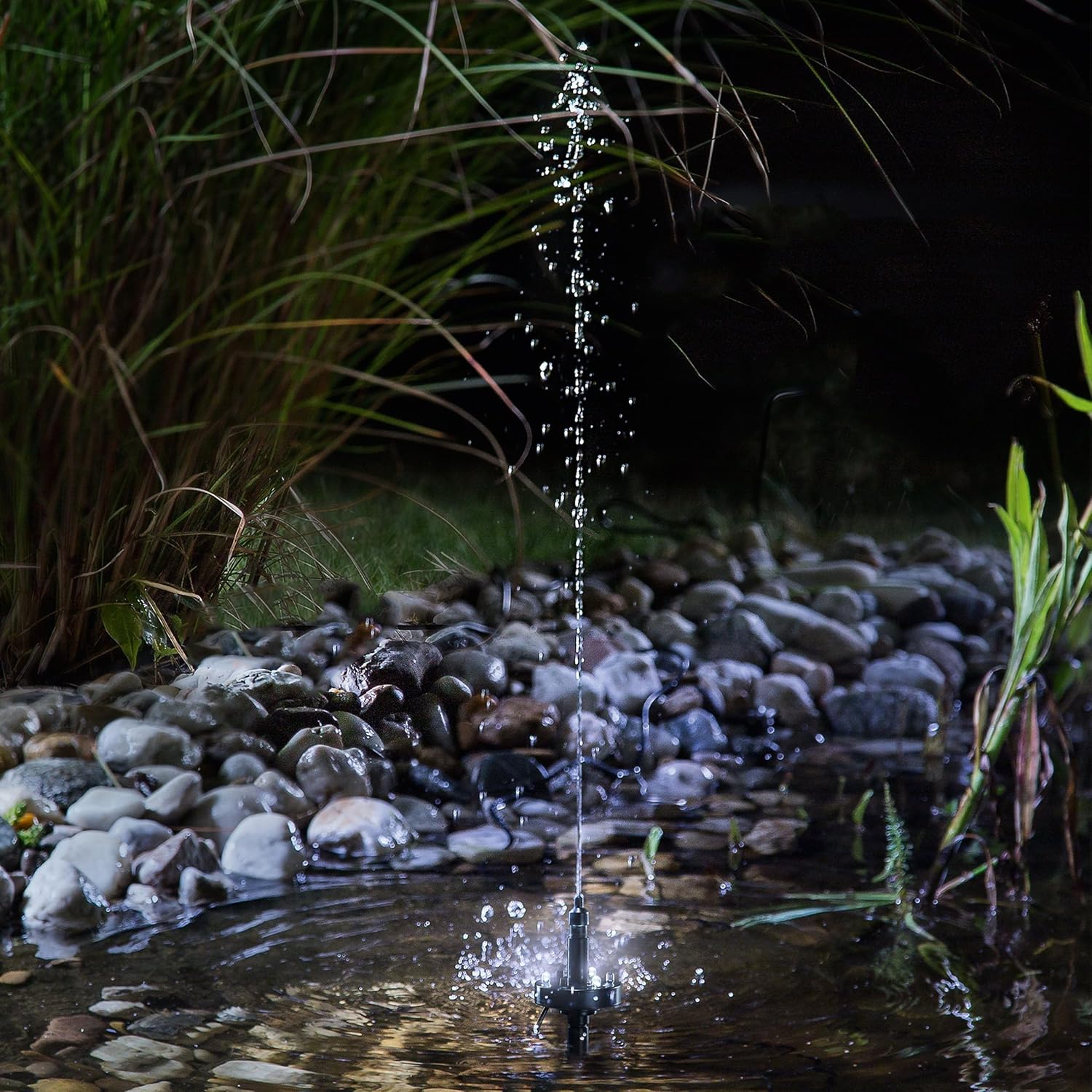 esotec Solar LED Teichpumpe mit Filter 6/230 für außen | SET Sprinklerpumpe 230/h | LiFePo4 Akku | Erdspieß Solarmodul 6W | Solarbrunnen für Gartenteich | Wasserpiel Springbrunnenpumpe | 101935 — Ansicht 5