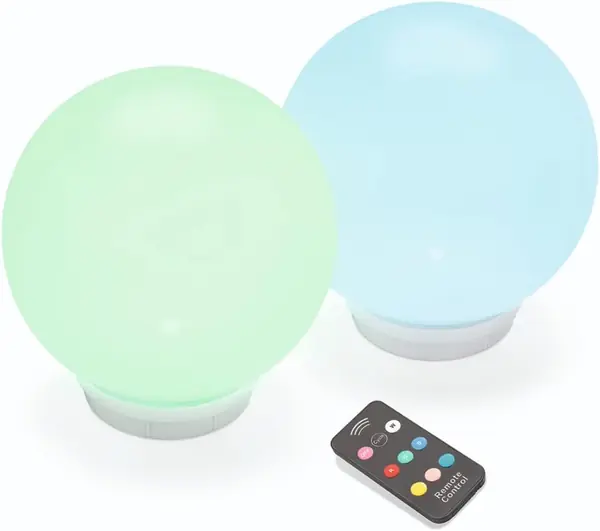 Solar Leuchtkugelset multicolor – schwimmend, Akku