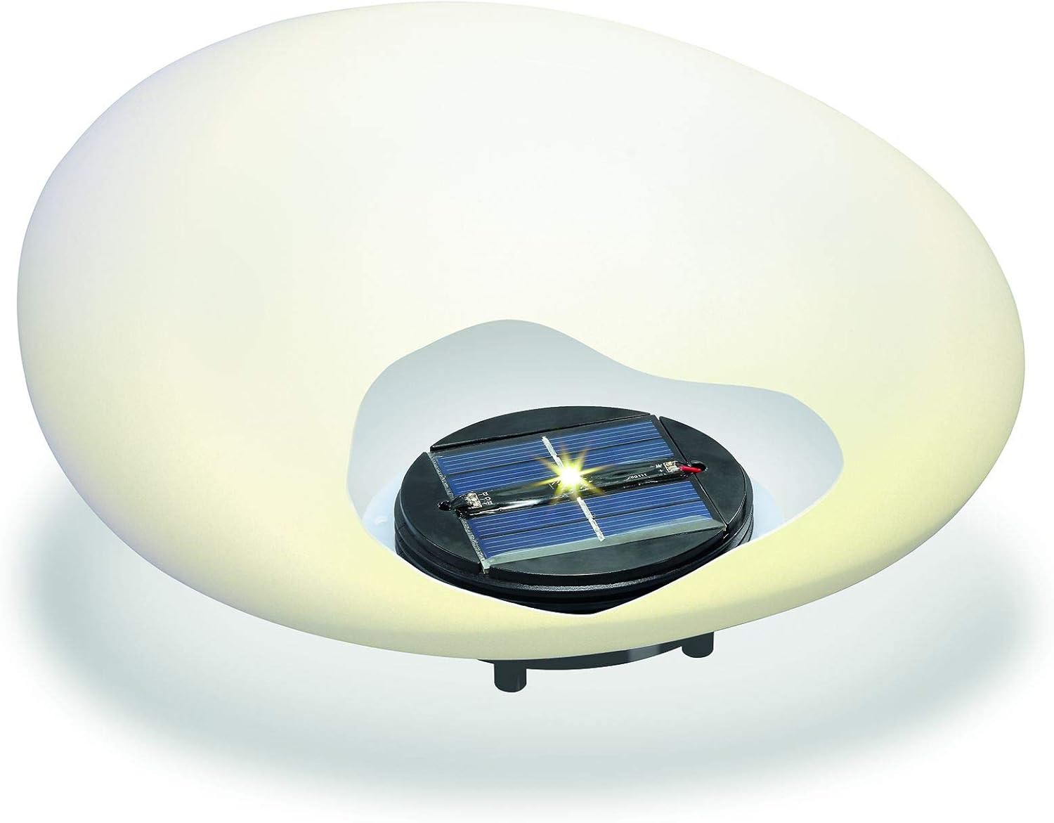 Esotec Solar Steinleuchte Smart Stone, 7 Leuchtfarben, Akku, Solarmodul, Erdspieße, Solarleuchte, Solarkugel, Solarstein, Gartenleuchte, Dekoleuchte, außen, outdoor, wetterfest, winterfest, 106102 — Ansicht 2