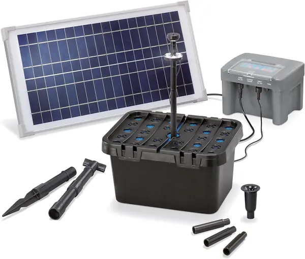 Solar Teichfilterset Profi 15/500 LED proBatt