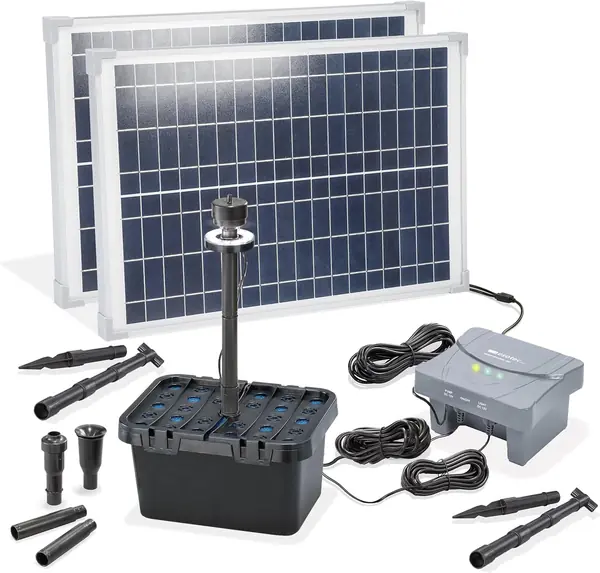Solar Teichfilterset Profi 50/1400 LED