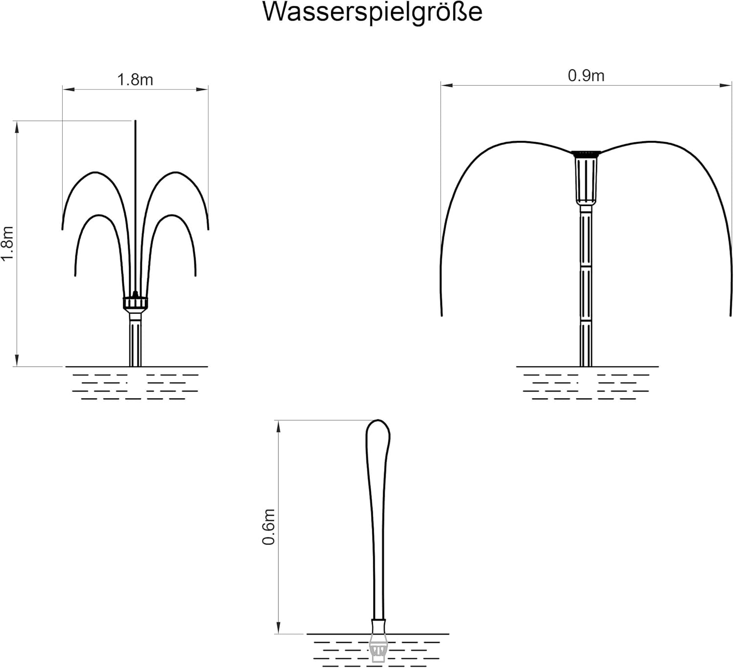 esotec Solar Teichpumpenset 150/4300, Solar Springbrunnen 4300 l/h, Teichpumpe mit 150 Wp Solaranlage, Fontäne IP68 für Teiche über 3000 l 101570 — Ansicht 2