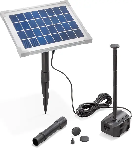 Solar Teichpumpenset 5/250 mit 5 W Solarmodul…