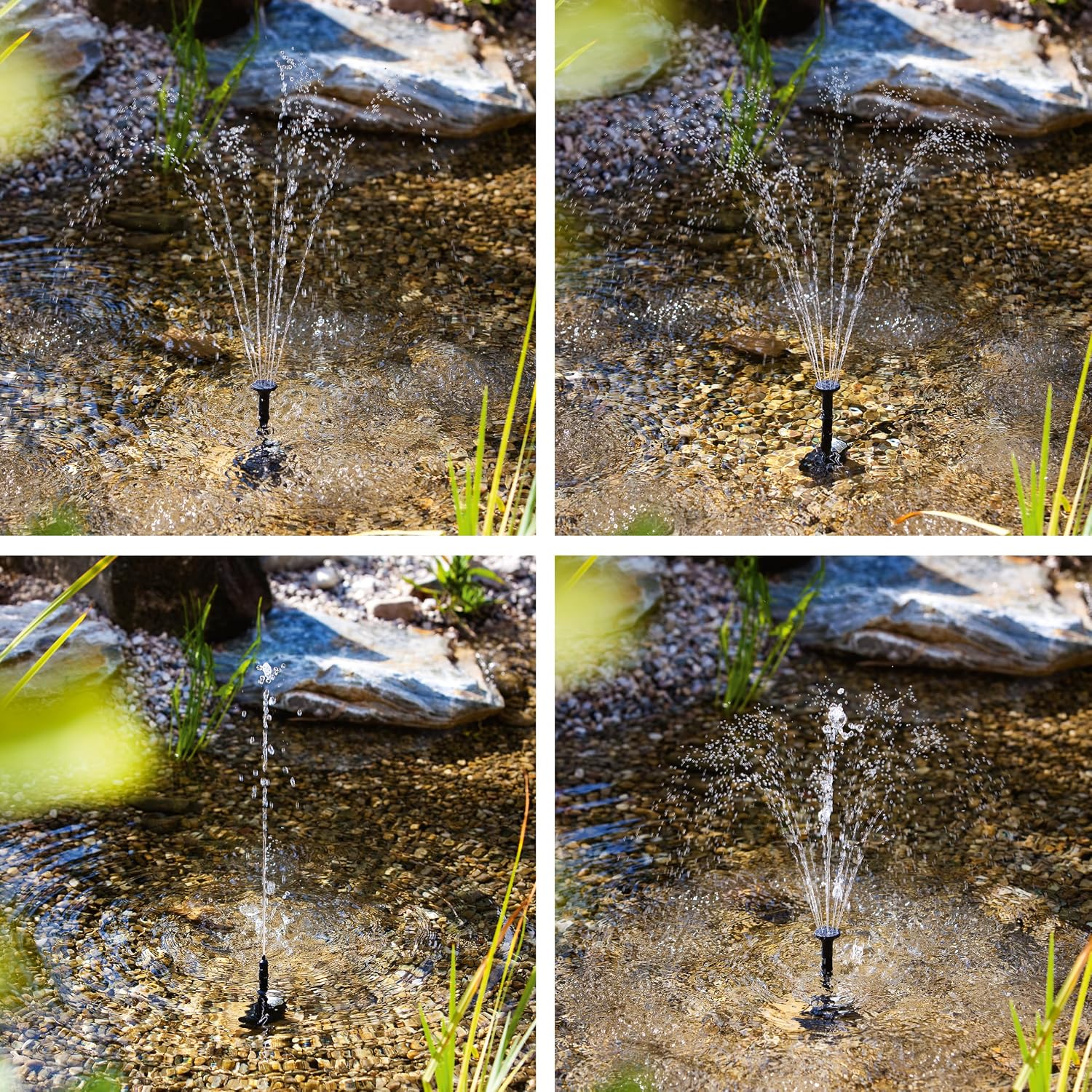 esotec Solar-Teichpumpenset 6/420, Solarpumpe mit Trockenlaufschutz, Sprinklerset für Wasserspiel Miniteich Wanne Gartenteich 101908 — Ansicht 3