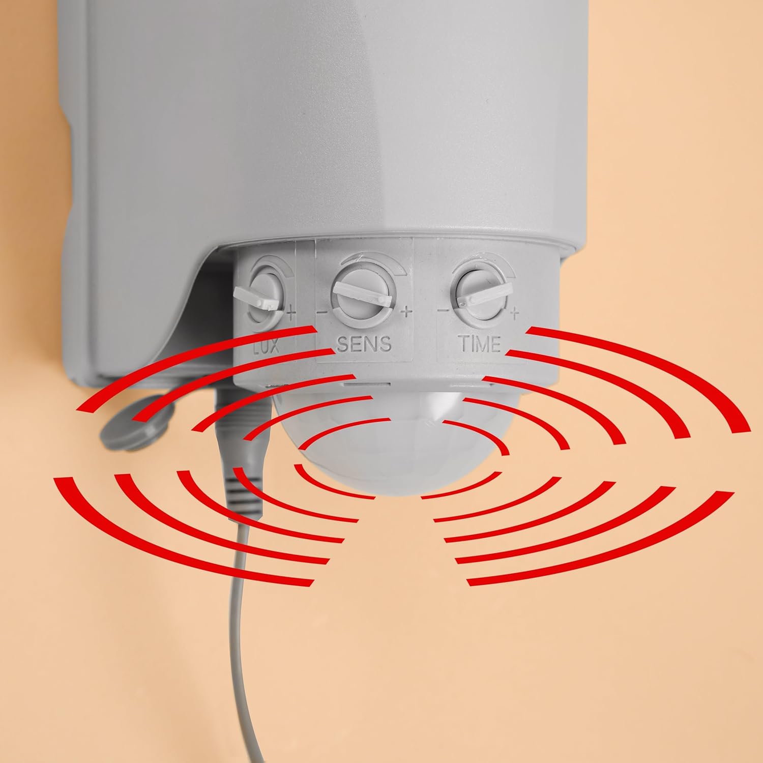 Esotec Solar Wandstrahler HighPower 500, PIR Bewegungsmelder, Akku, Lichtsystem, LED Flächenstrahler, Solarmodul, Solarstrahler, Wandleuchte, 2800K, Kunststoff, IP44, außen, wetterfest, 102510 — Ansicht 5
