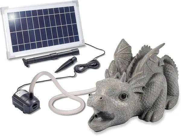 Solar Wasserspeier Drache Grisu Komplettset