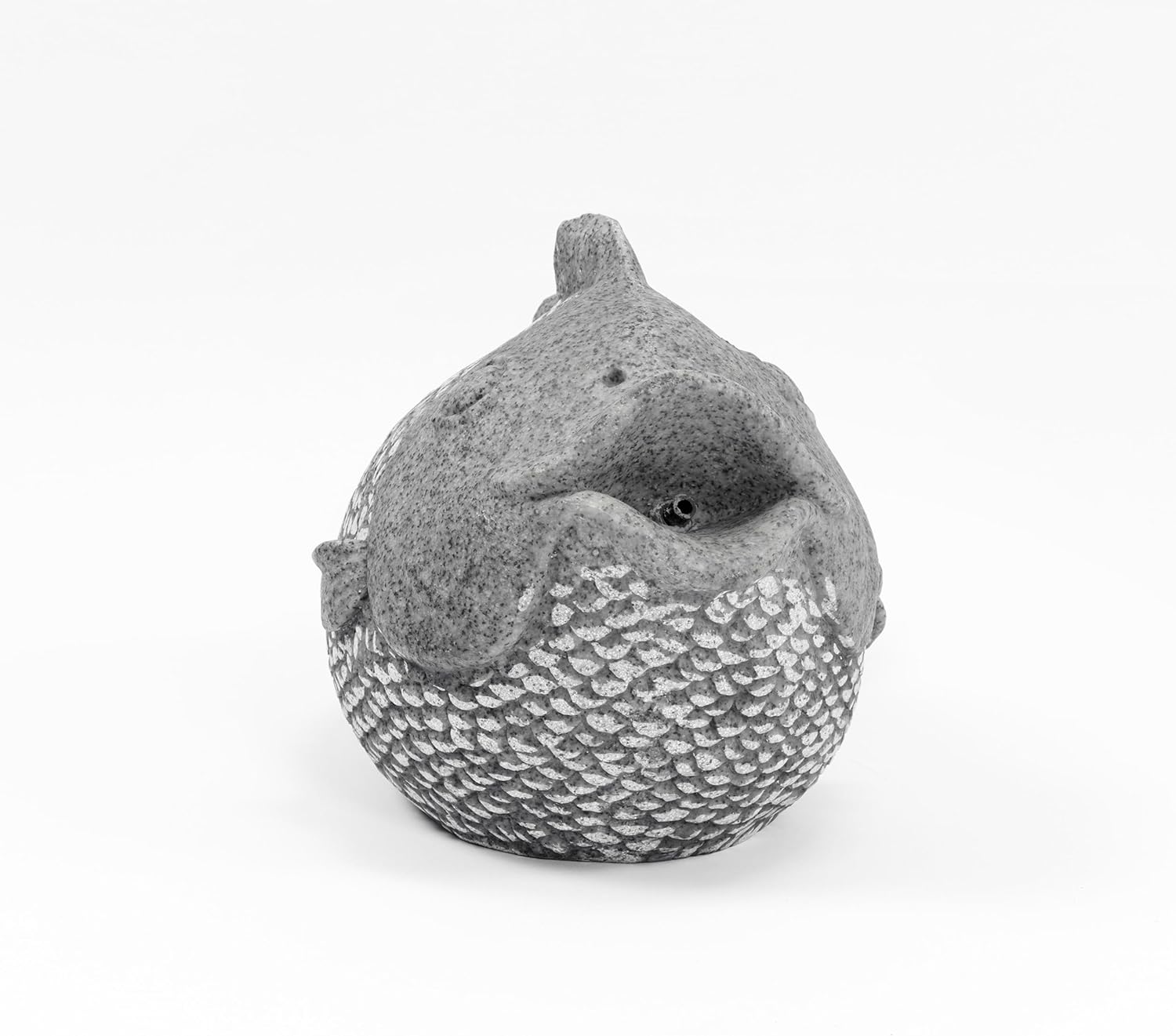 Esotec Solar Wasserspeier Komplettset, Fisch im Natursteindesign, Wasserspiel für Gartenteich, Vogeltränke, Vogelbad, Gartenbrunnen mit Solarpumpe 101665 — Ansicht 3