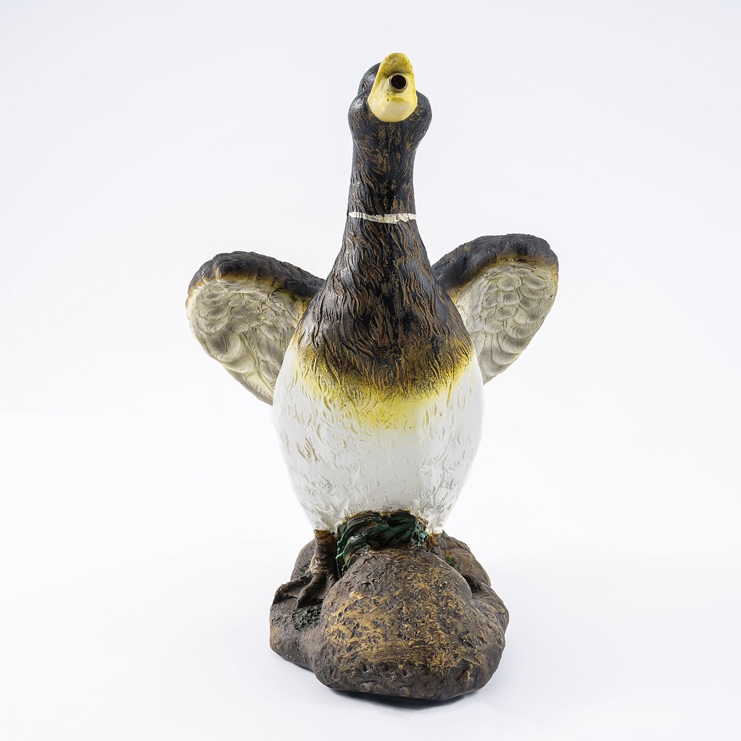 Esotec Solar Wasserspeier-Set, Wasserspiel, Gartenbrunnen, Gartenteich, Vogeltränke, Vogelbad, Enterich Lucky Duck mit Solarpumpe 5Wp Komplettset, 101659 — Ansicht 3