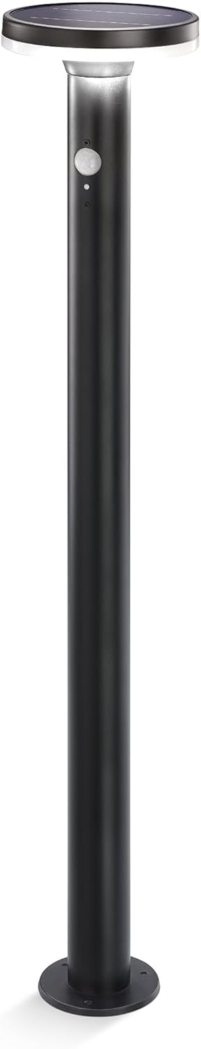 esotec Solar Wegeleuchte Mia 85 cm, Solarleuchte mit Bewegungsmelder, 600 lm, Solar Pollerleuchte mit 3 Leuchtmodi, IP44, 102593
