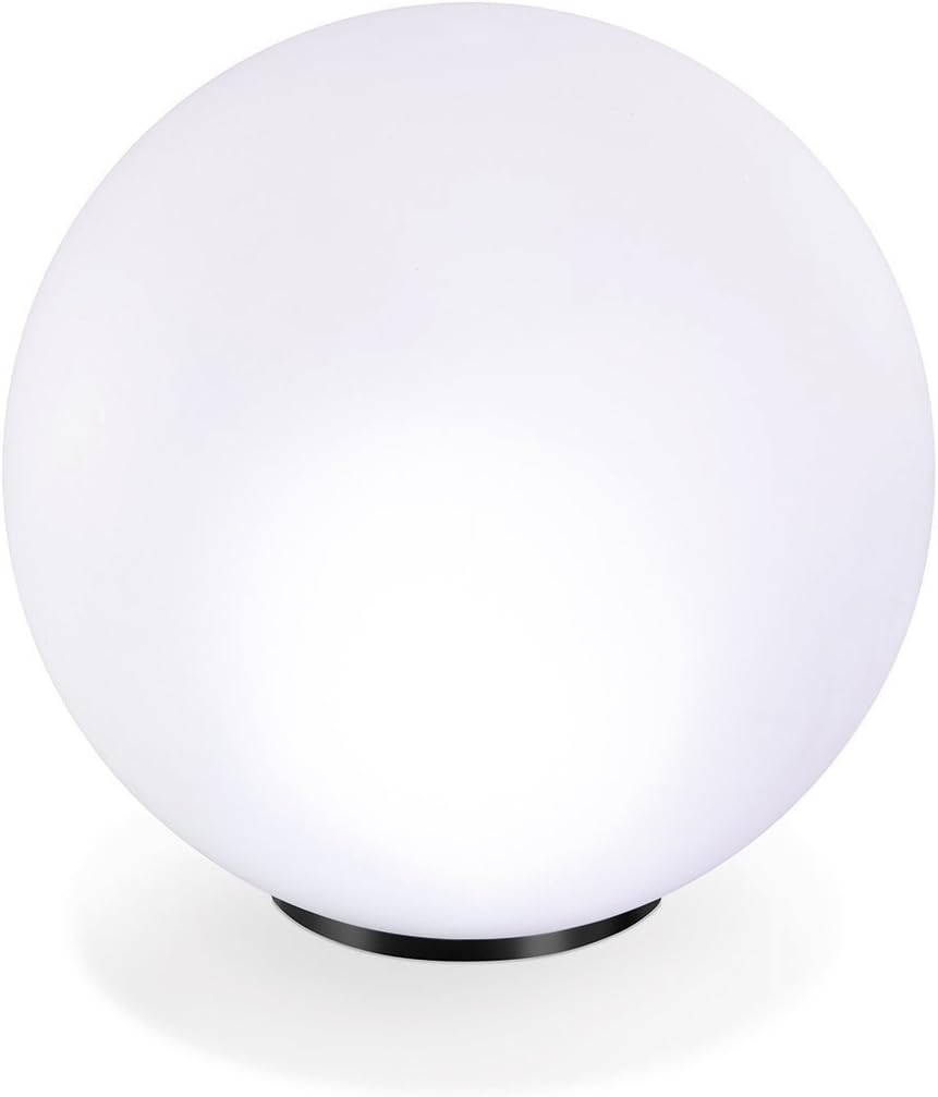 Esotec Solarkugel für den Garten multicolor | LED-Gartenkugel mit AKKU | Bodenleuchten Gartendeko für draußen | Solarleuchten Kugelleuchten 7 Farben 6500K winterfest outdoor ⌀=40cm 102611