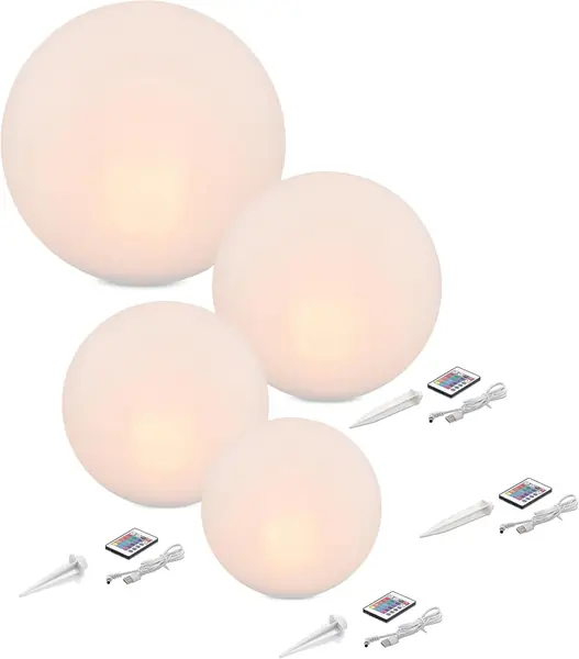 Solarkugeln Siena – multicolor, 20+30+40+50cm