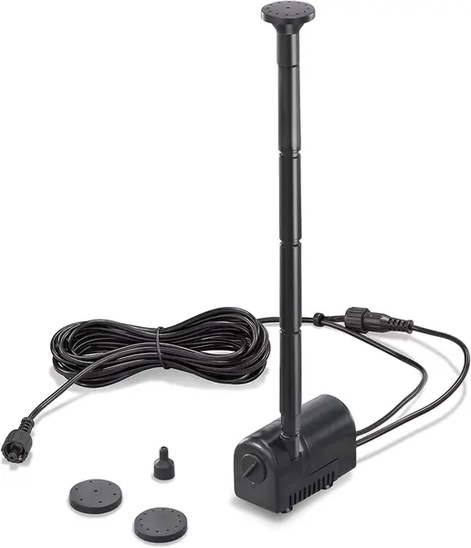 Teichpumpe 230 l/h 6-9 VDC mit Sprinklerset