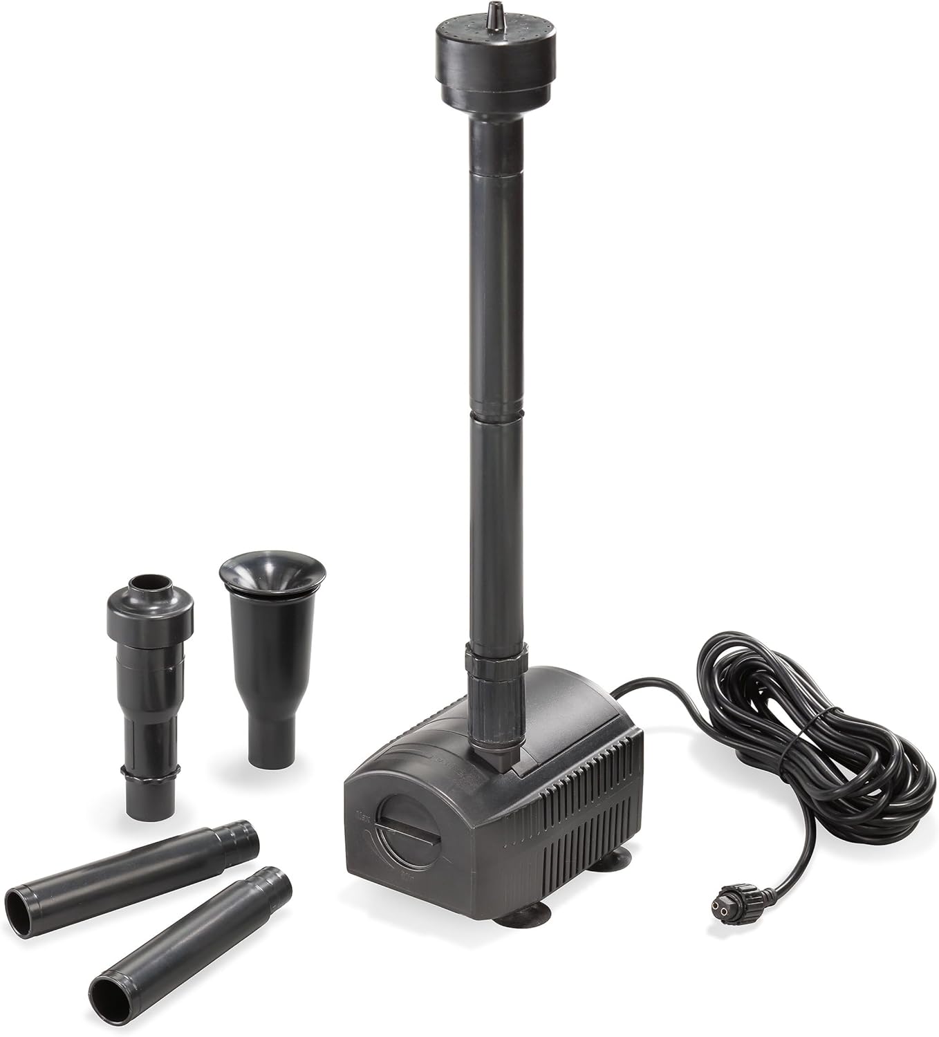 esotec Teichpumpe mit Sprinklerset, Springbrunnenpumpe, Wasserspiel Pumpe, Solarbrunnen Pumpe 1700 l/h 12-24 VDC IP68 außen 101992