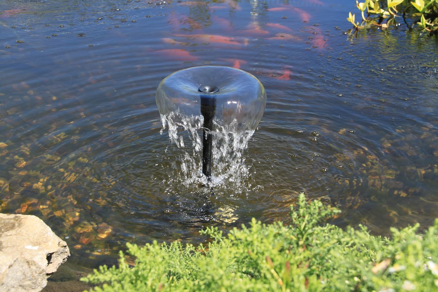 esotec Teichpumpe WaterSplash 470 mit Sprinklerset – 12V/DC Springbrunnenpumpe für Gartenteich & Wasserspiel – Ersatzpumpe IP68 101050 — Ansicht 6