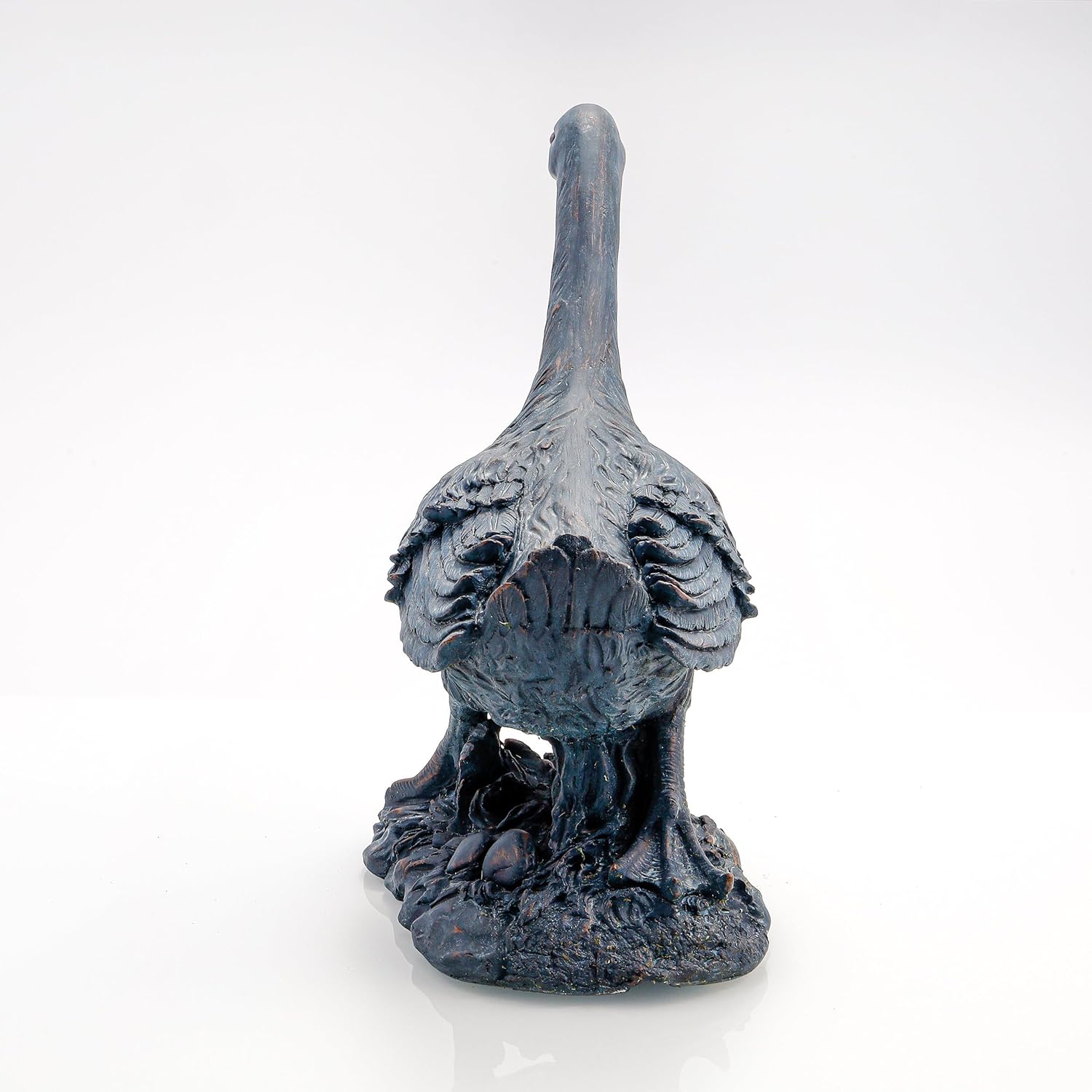 Esotec Wasserspeier Gans Erna, Brunnenfigur für Teich & Garten aus Polyresin, Gartenfigur mit 1,4m Schlauch, Teichfigur für Wasserspiel, 48x20x42cm 100732 — Ansicht 2