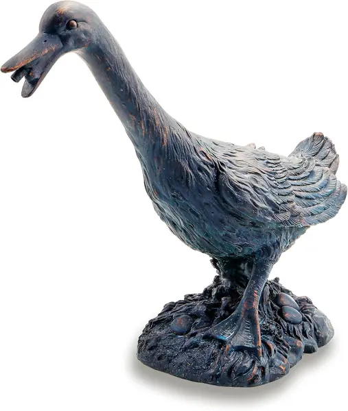 Wasserspeier Gans Erna – Gartenfigur mit 1, 4m Schlauch
