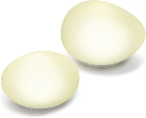 Solar Glas Deko Steinleuchten 2er Set Lichtfarbe…